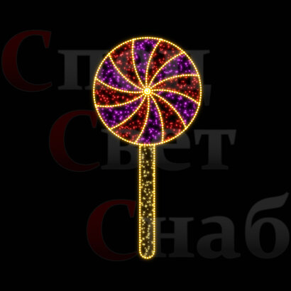 Светодиодная консоль "Леденец" Красно-фиолетовый 