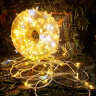 Морозостойкая световая гирлянда 100м теплая белая
