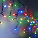 Уличная бахрома ЭКОНОМ 12 м мульти темный шнур